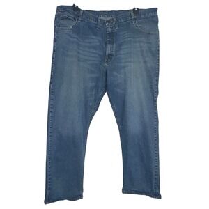 Wrangler‎ Premium Quality Mens Jeans 46x30 Straight Leg Blue Denim Comfort
